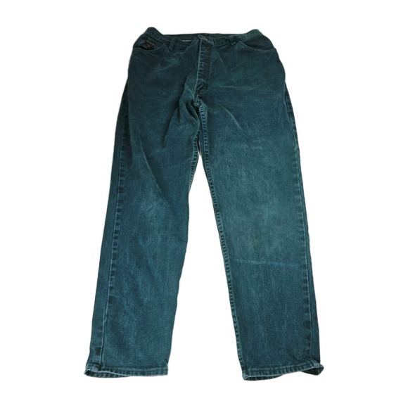 Wrangler for Women Jeans 16 Teal Denim High Waist Vintage Relaxed Fit Pants - Picture 1 of 10
